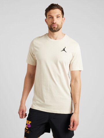 Jordan Футболка 'Jumpman' в Коричневый: спереди