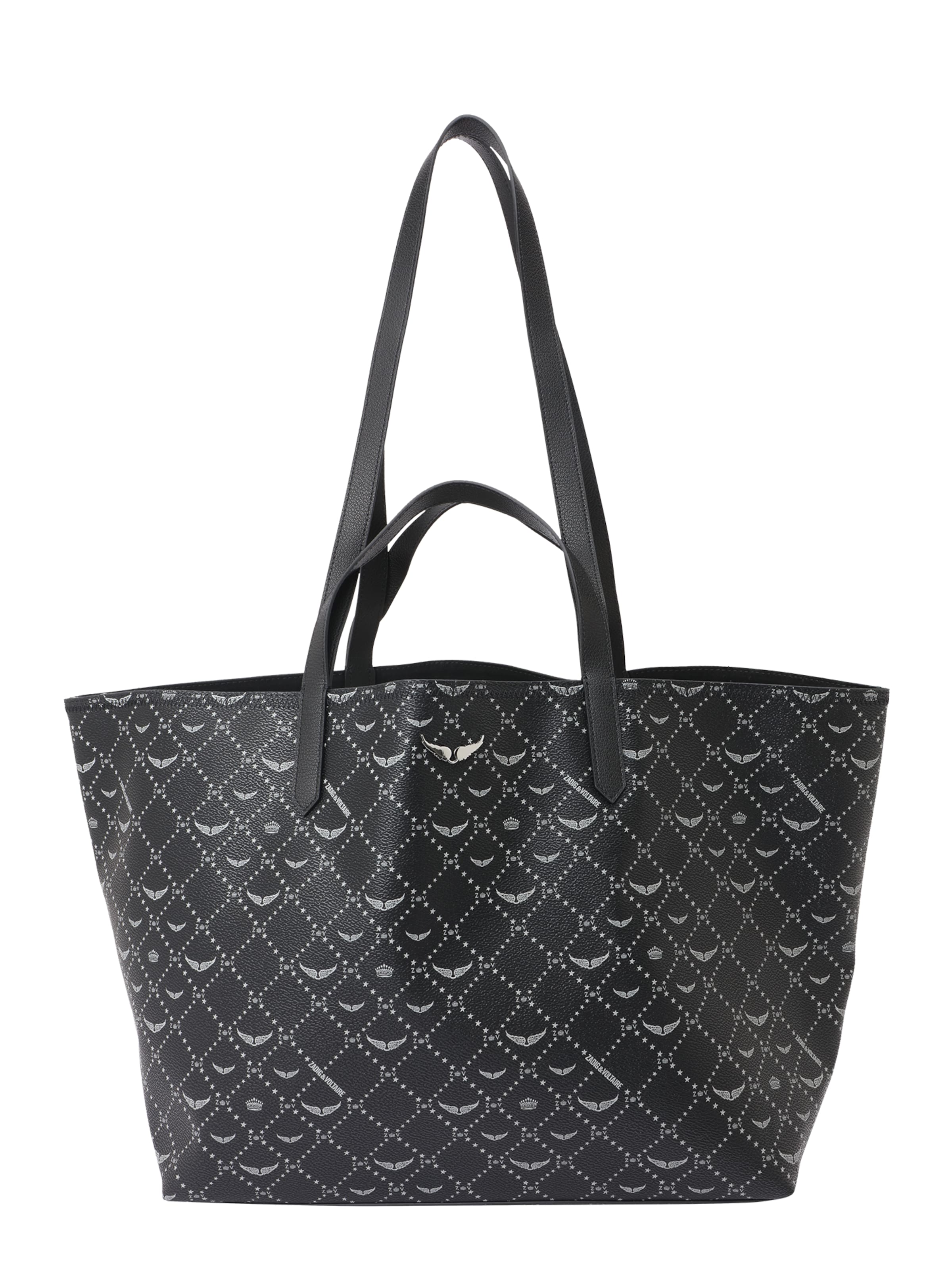 juoda Zadig & Voltaire Pirkinių krepšys: priekis