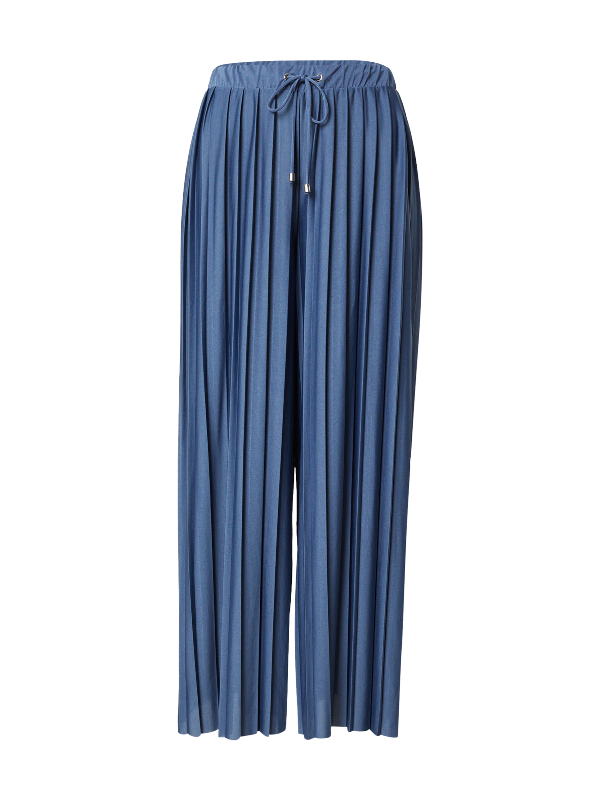 Wide Leg Pantalon 'Caren' ABOUT YOU en bleu : devant