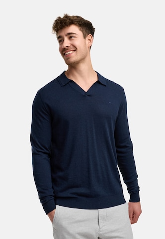 INDICODE JEANS Trui 'Hagen' in Blauw: voorkant