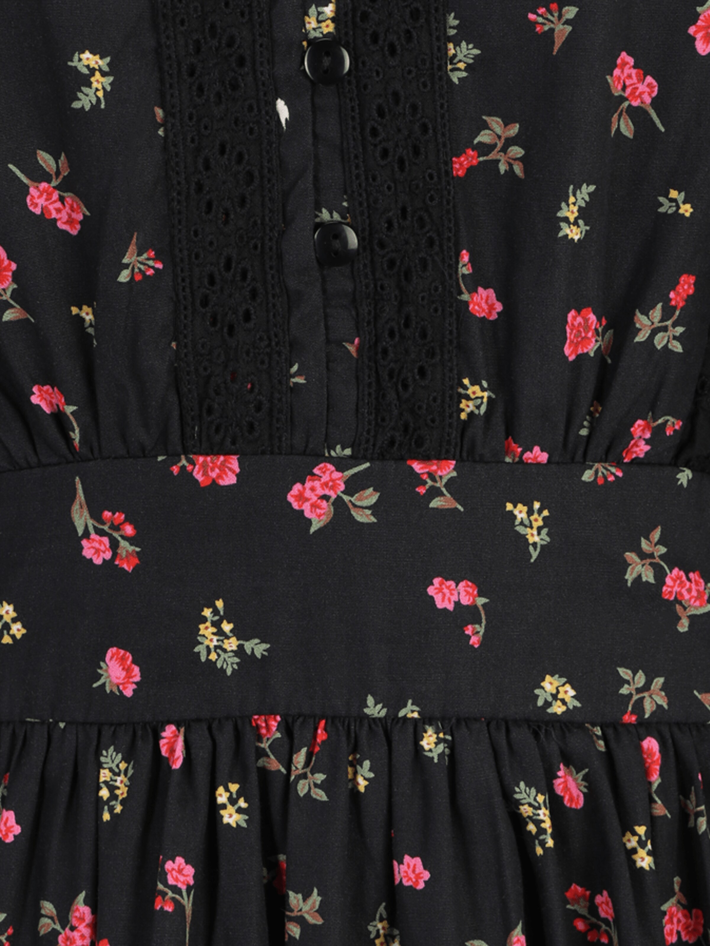 YAS Petite Košilové šaty – černá