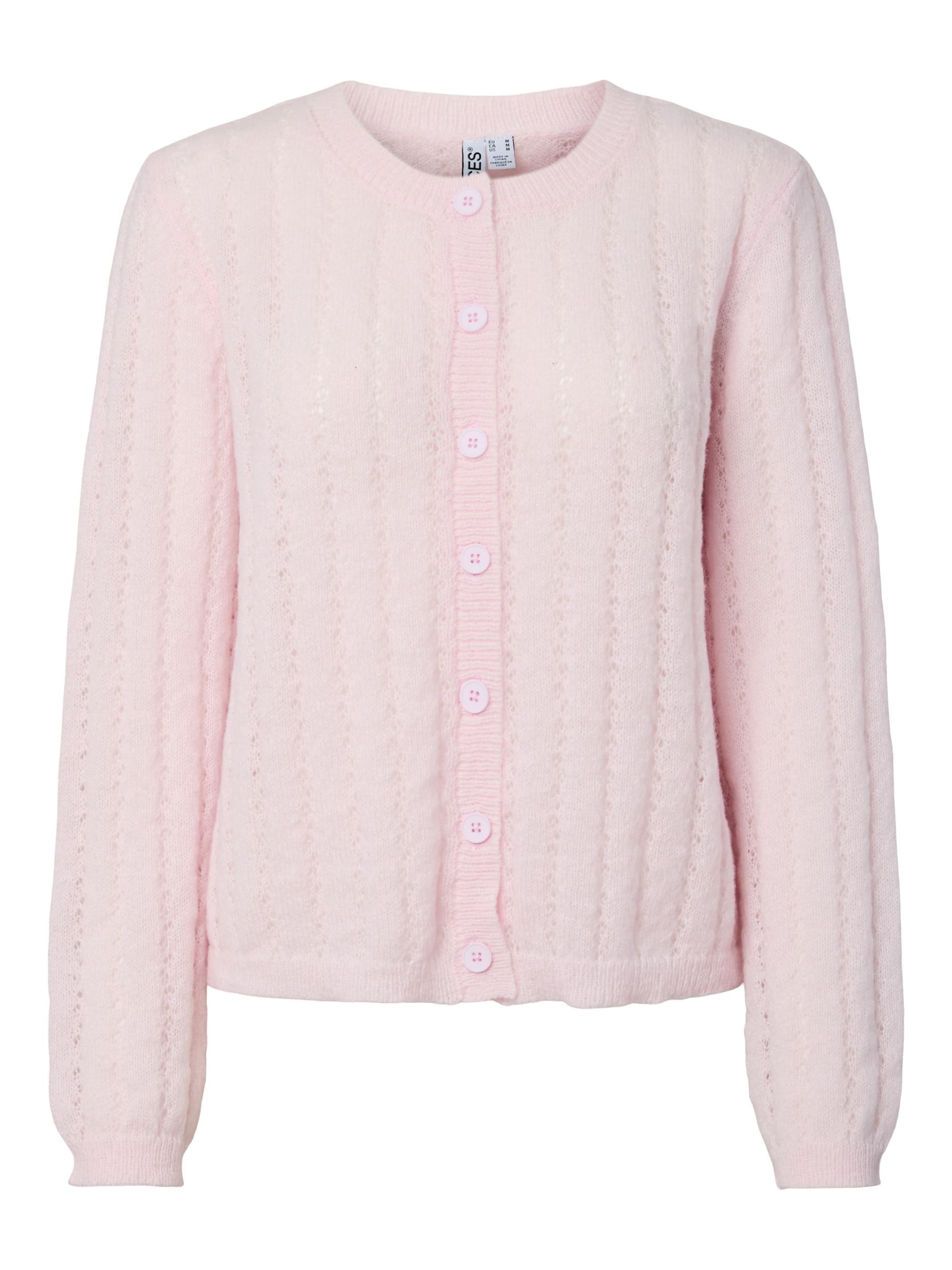 PIECES Strickjacke 'PCAda' in Pink: Vorderseite