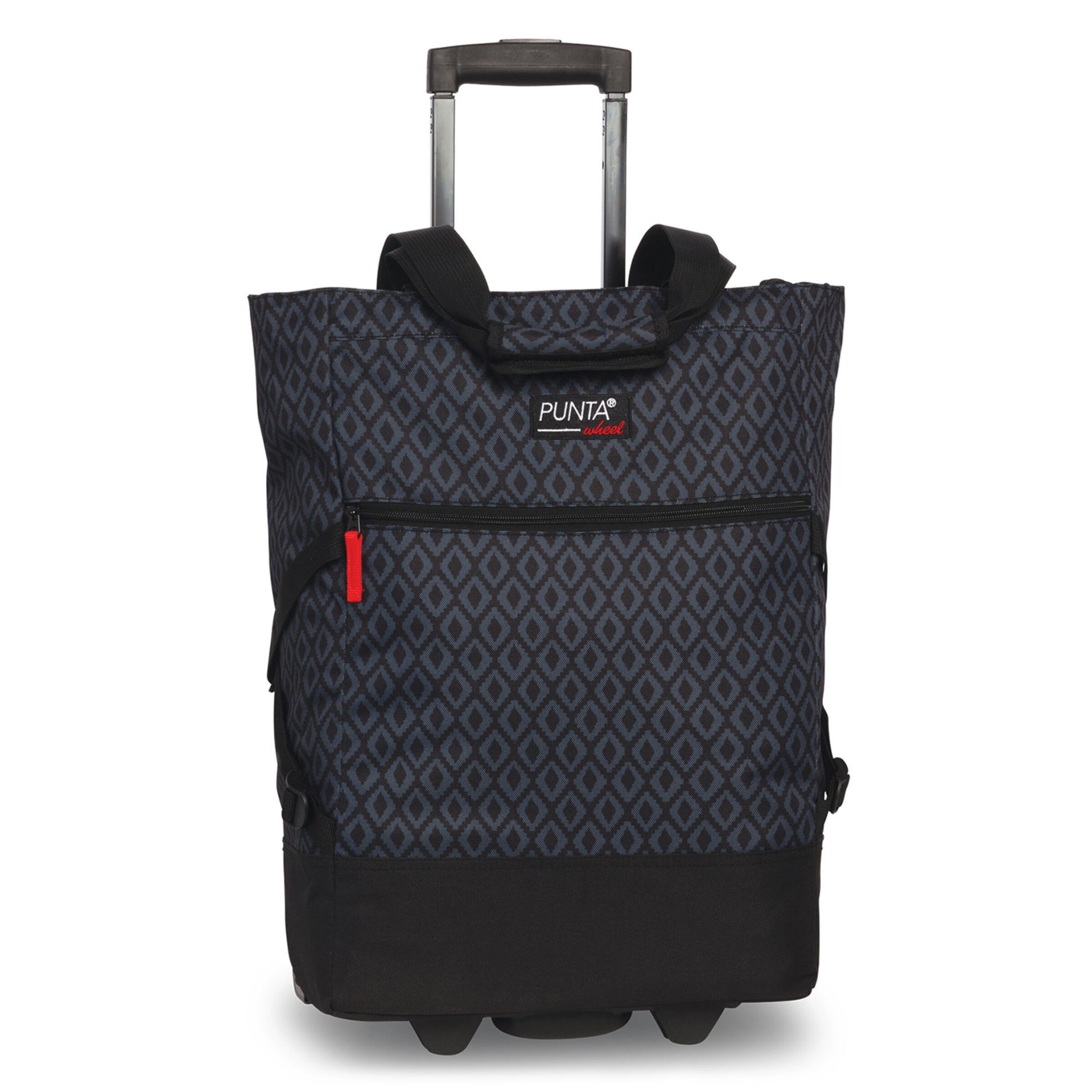 Punta Trolley 'Print' in Black: front