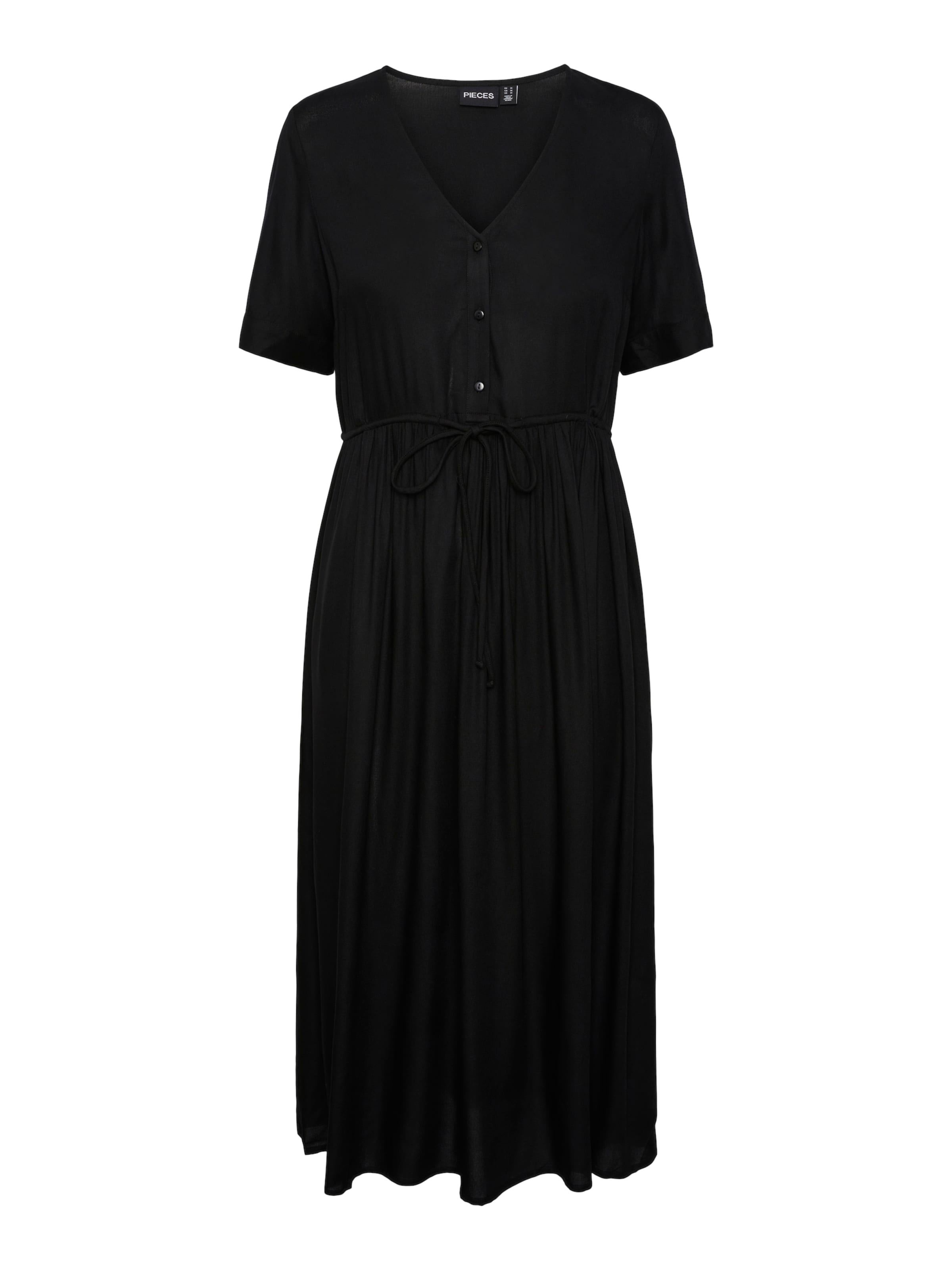 PIECES Рокля 'TALA' в черно: отпред