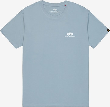 ALPHA INDUSTRIESRegular Fit Majica - plava boja: prednji dio