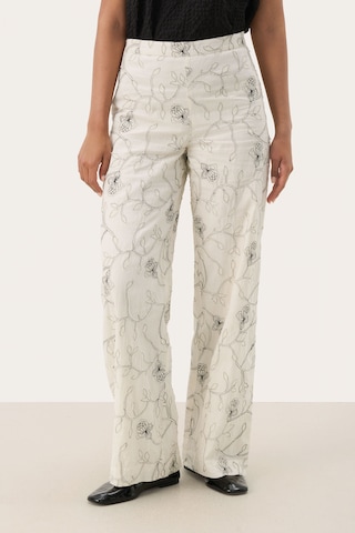 Part Two Regular Broek in Wit: voorkant