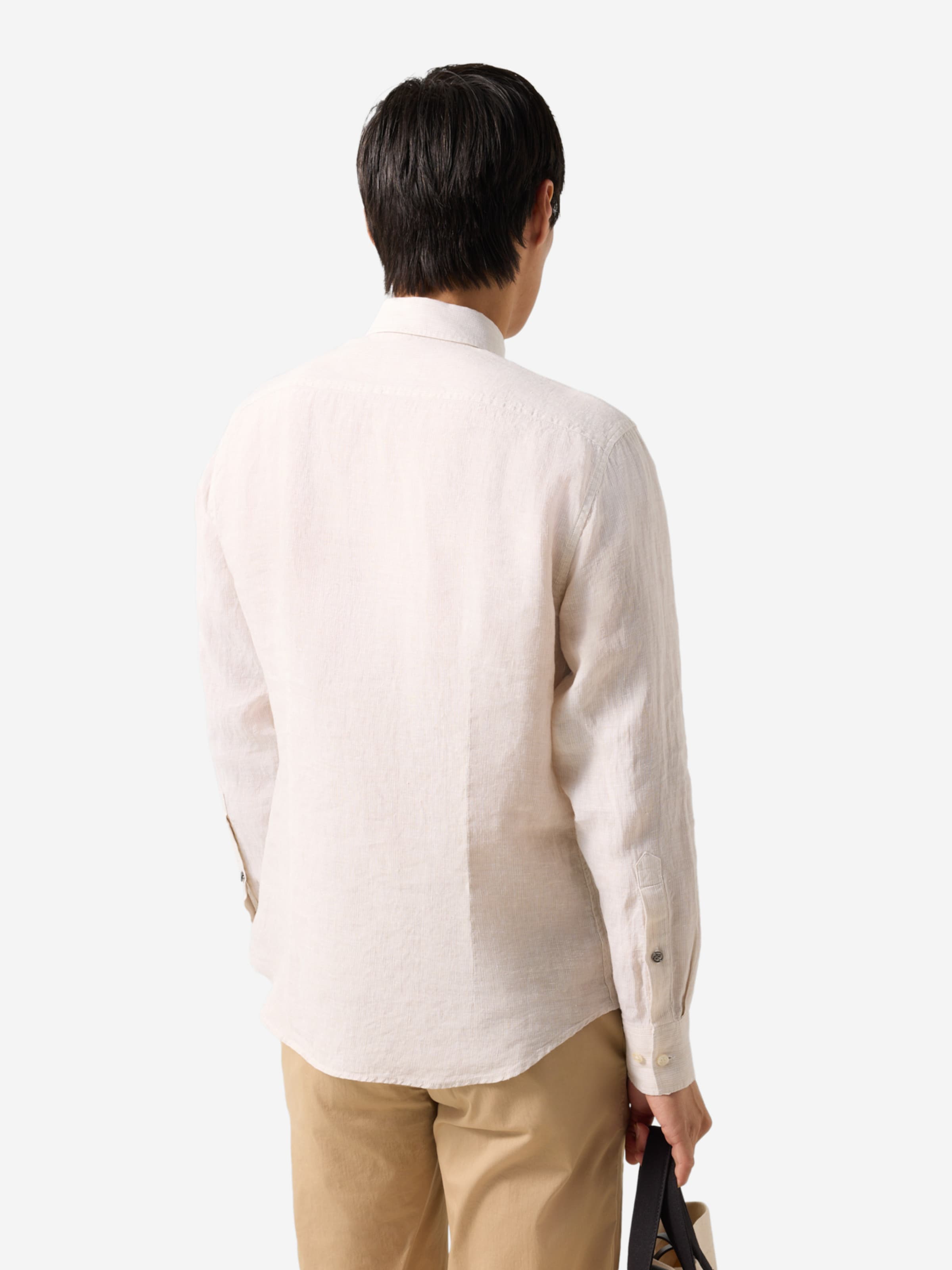 BOGNER Regular Fit Hemd 'Timi' in Beige