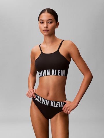 Bustier Hauts de bikini 'Intense Power' Calvin Klein Swimwear en noir : devant