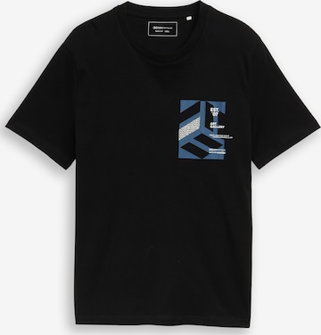 TOM TAILOR DENIM - Camiseta en negro: frente
