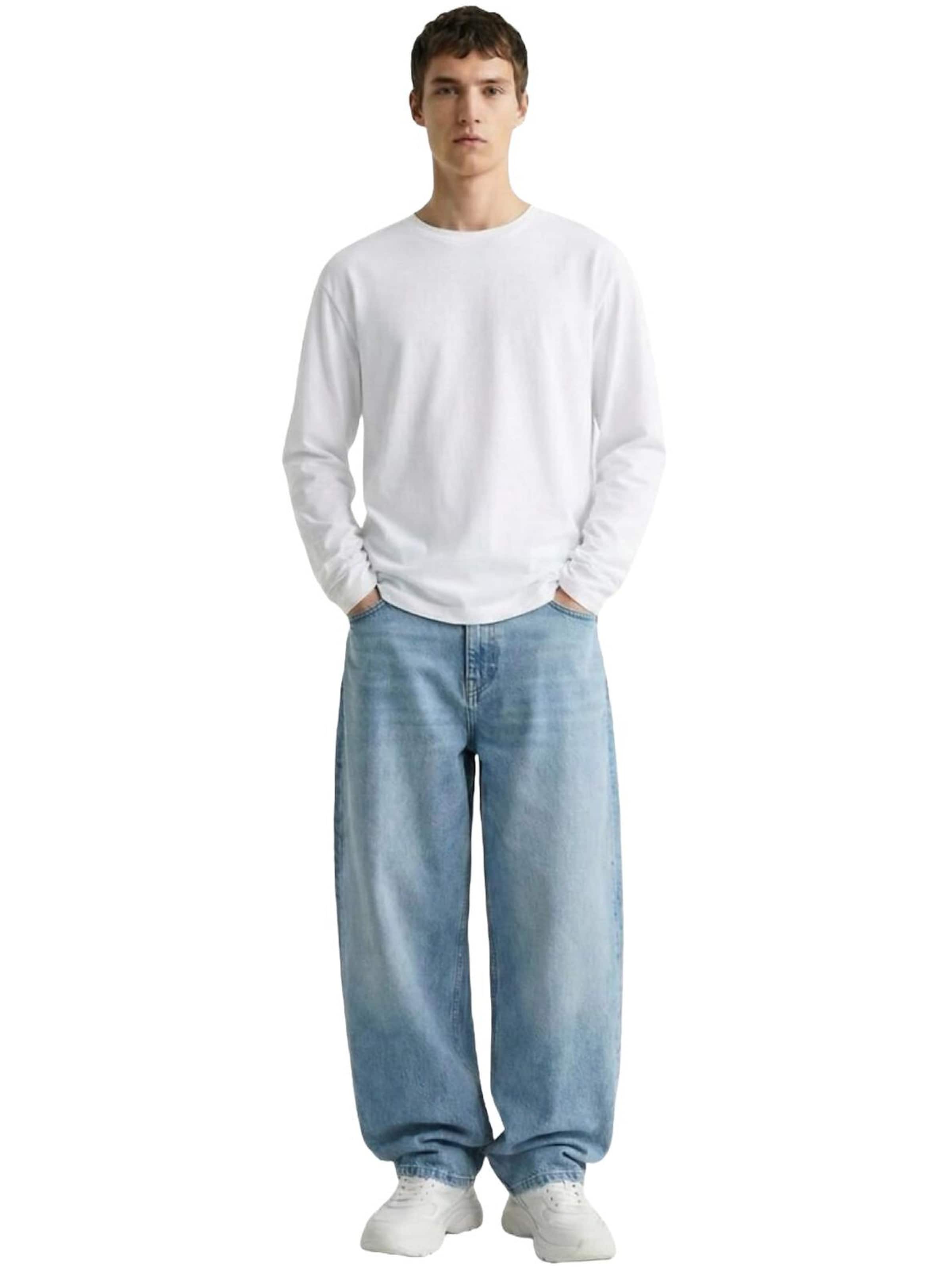 Felpa 'LTB Jeans Herren-Sweatshirt mit Rundhalsausschnitt' di LTB Jeans in bianco: frontale
