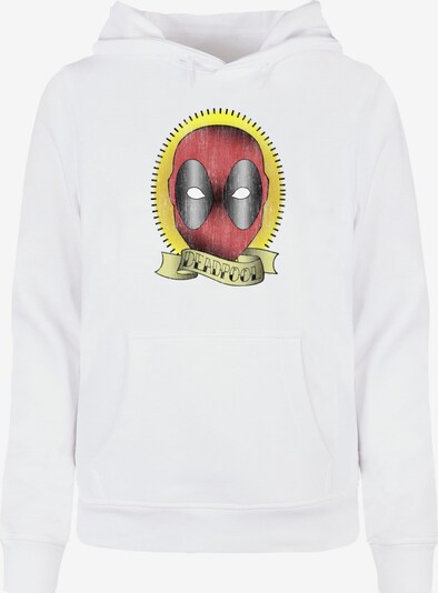 ABSOLUTE CULT Sweatshirt 'Deadpool - Tattoo' in gelb / rot / schwarz / weiß, Produktansicht