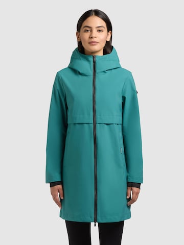 khujo Between-seasons coat 'June' in Green: front
