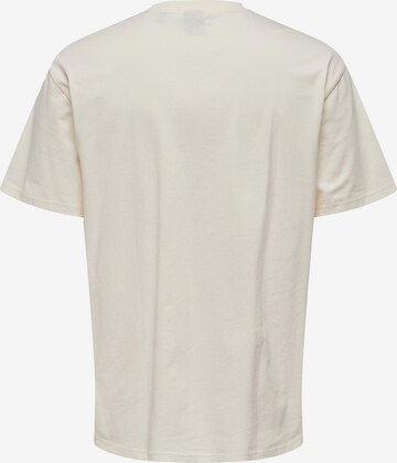 Only & Sons Koszulka 'Fred' w kolorze biały