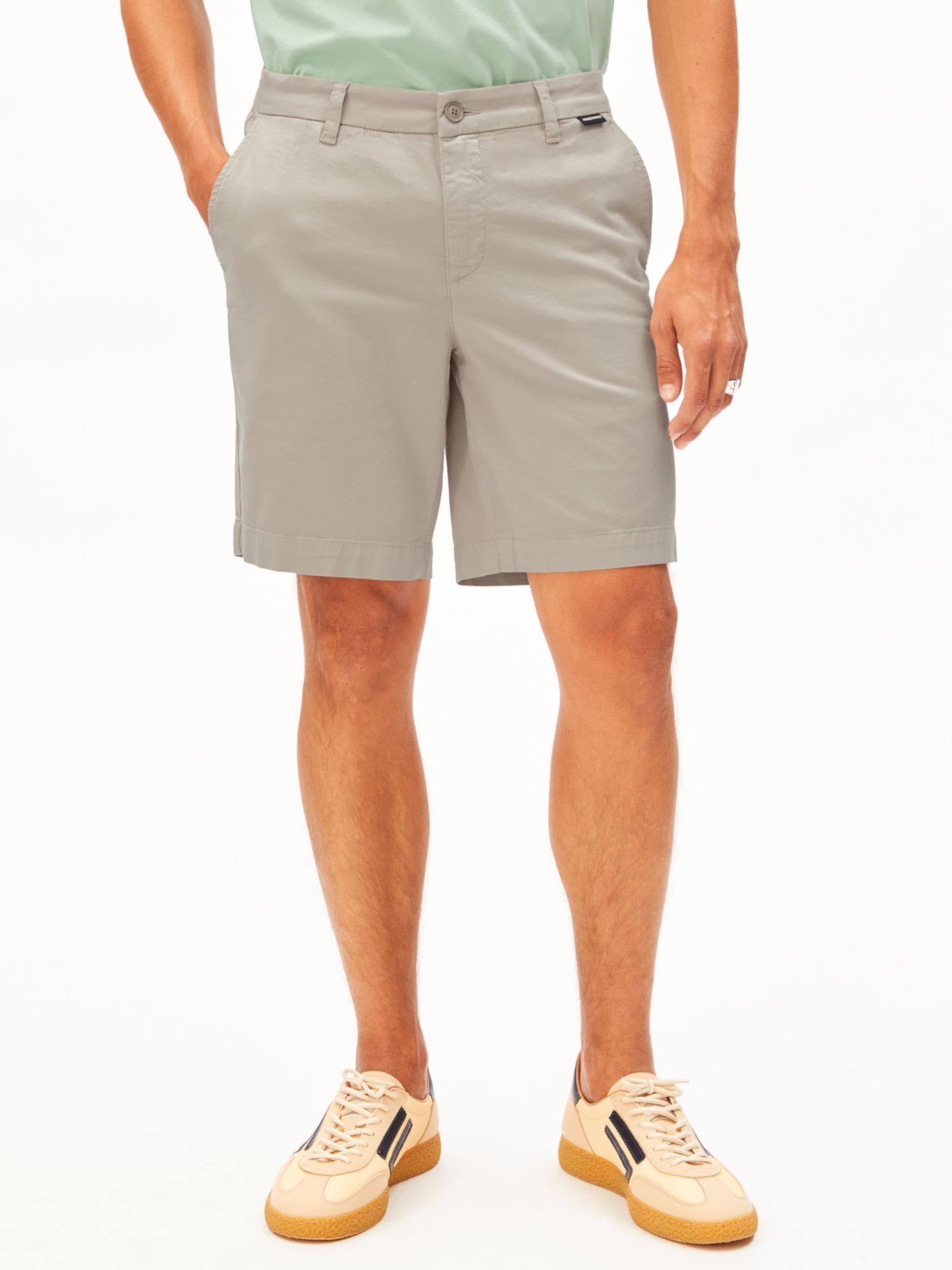 ARMEDANGELS Regular Trousers in Beige: front