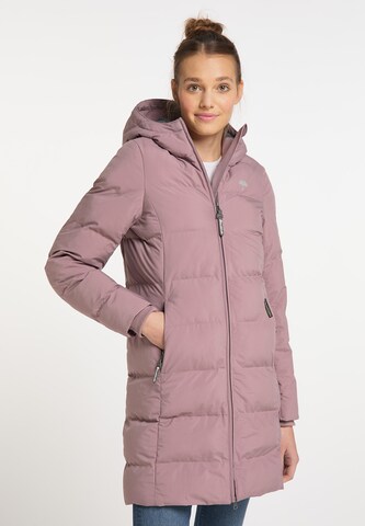 Manteau fonctionnel Schmuddelwedda en rose : devant