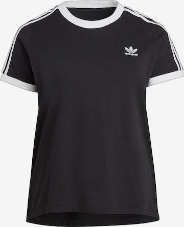 ADIDAS ORIGINALS Shirt 'Adicolor Classics 3-Stripes ' in Zwart: voorkant