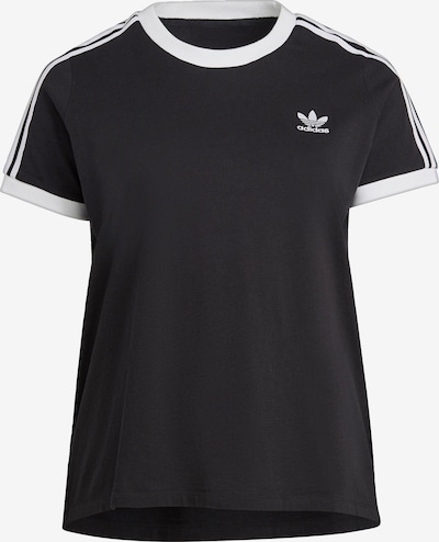 ADIDAS ORIGINALS Shirt 'Adicolor' in de kleur Zwart / Wit, Productweergave