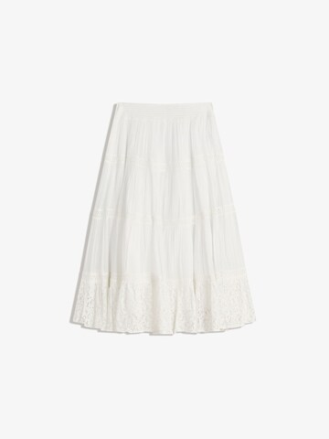 Bershka Spódnica w kolorze biały
