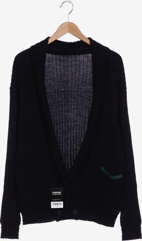 Carlo Colucci Sweater & Cardigan in L-XL in Blue: front