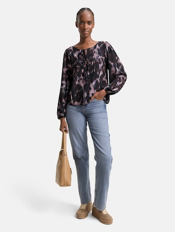 TOM TAILOR DENIM Blouse in Zwart