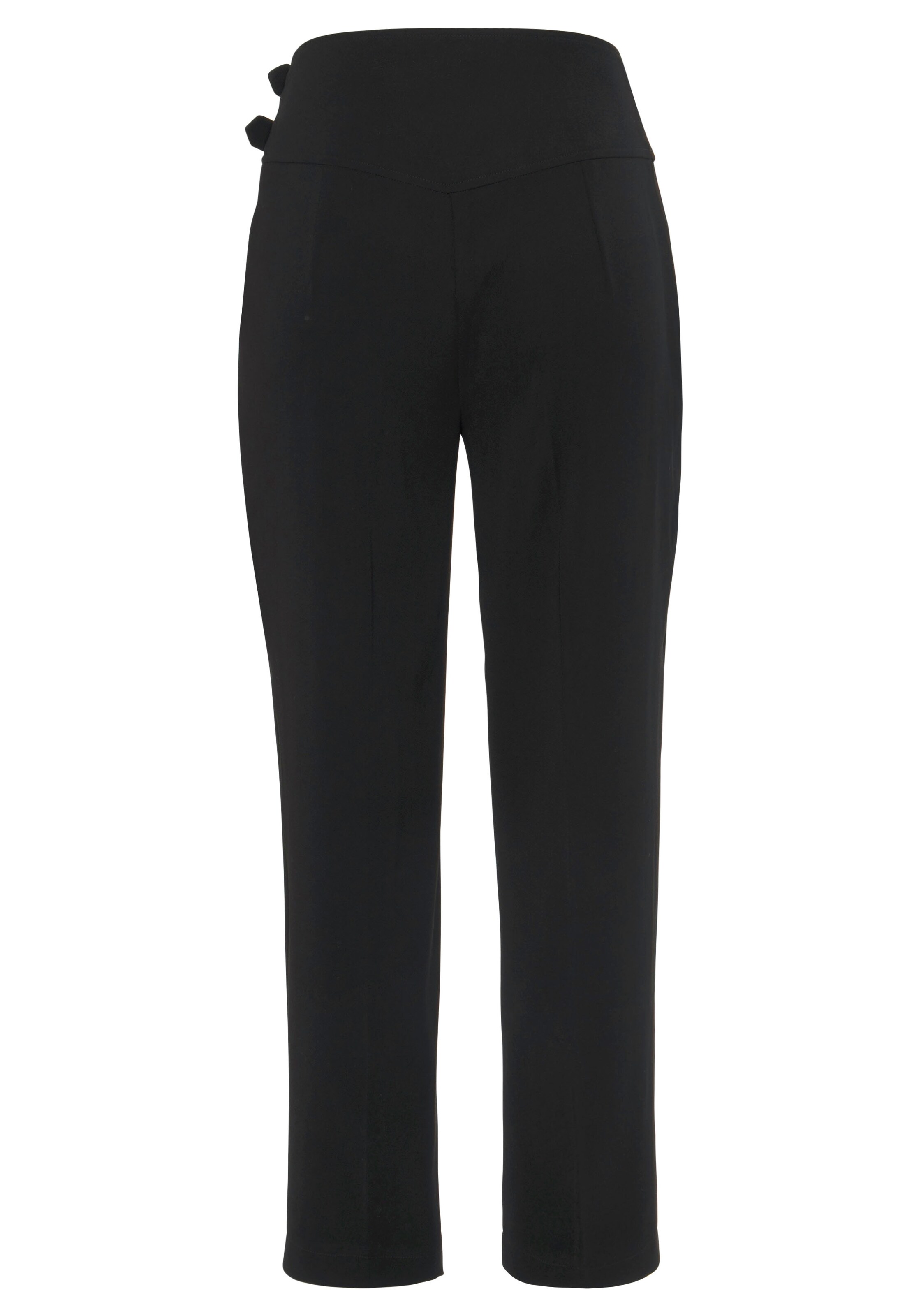 LASCANA Tapered Pressveckad byxa i svart