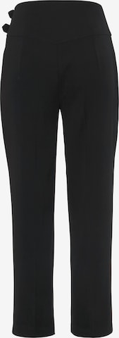 LASCANA Tapered Pleated Pants in Black