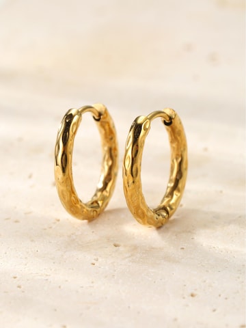 Orecchini 'Molten Texture Hoop' di Hey Happiness in oro