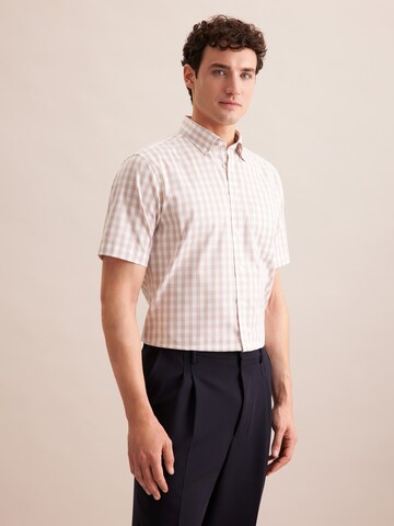 SEIDENSTICKER Regular fit Business shirt in Orange: front