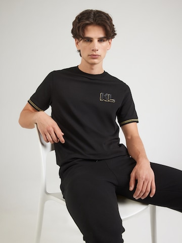 T-Shirt Karl Lagerfeld en noir : devant