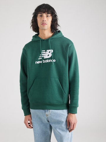 new balance Sweatshirt 'Essentials' in Groen: voorkant