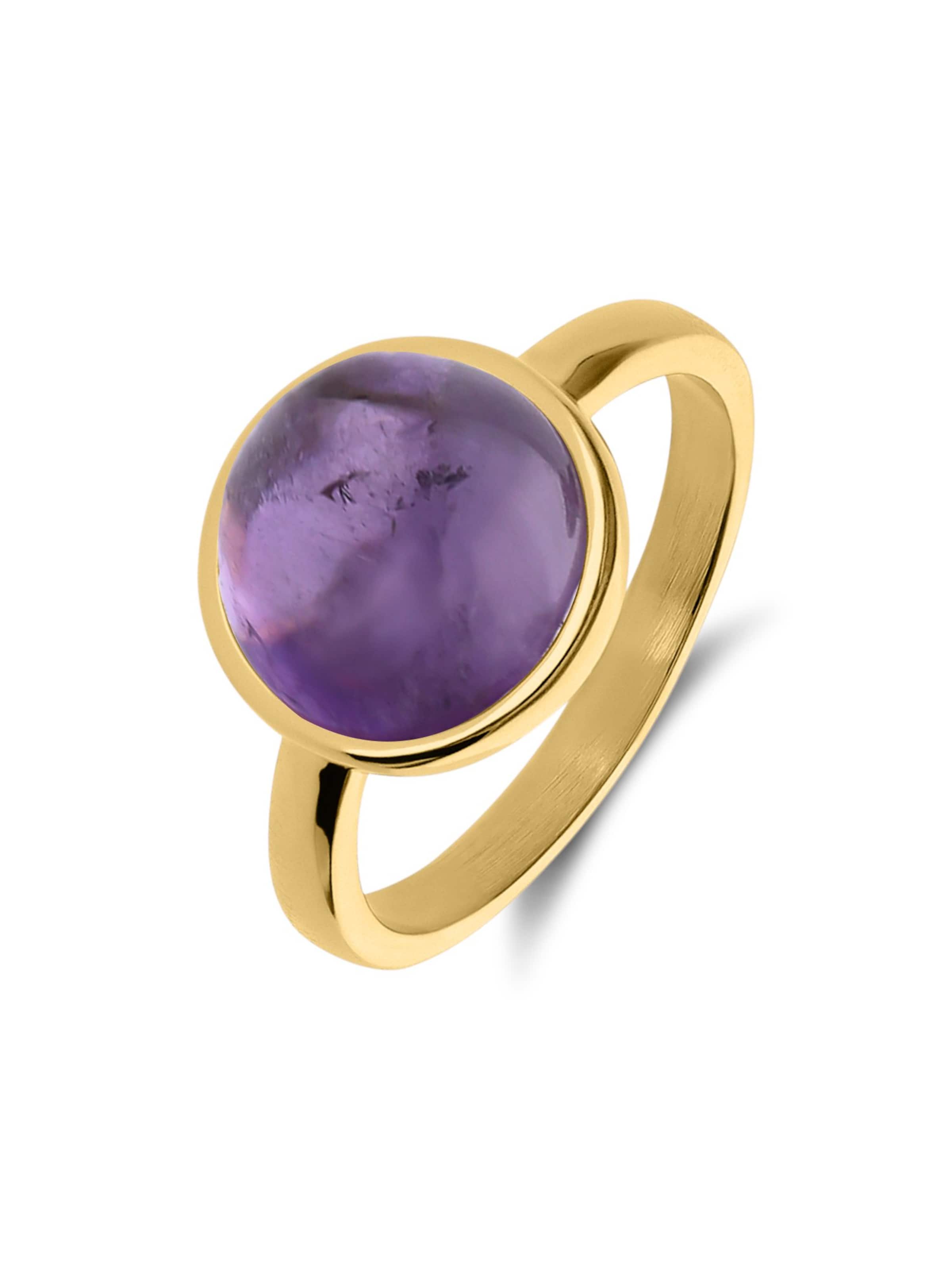 Lucardi Ring in Gold: Vorderseite