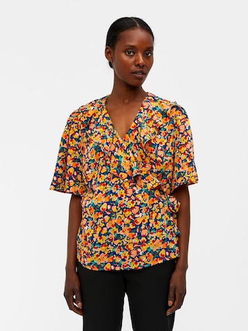 OBJECT Bluse 'PAPAYA BOBBIE' i blå: forside