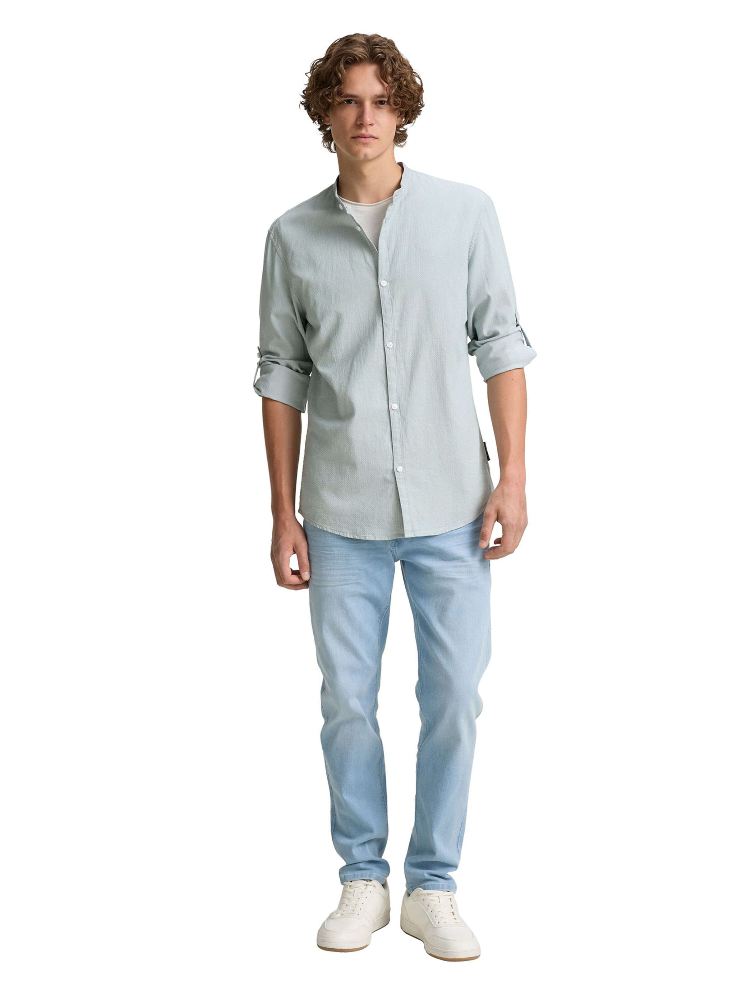 zils TOM TAILOR DENIM Standarta piegriezums Krekls