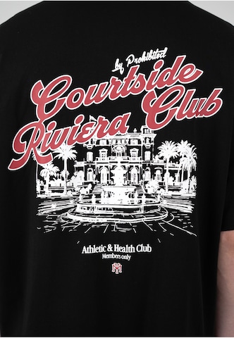 Prohibited Shirt 'Athletic & Health Club' in Zwart