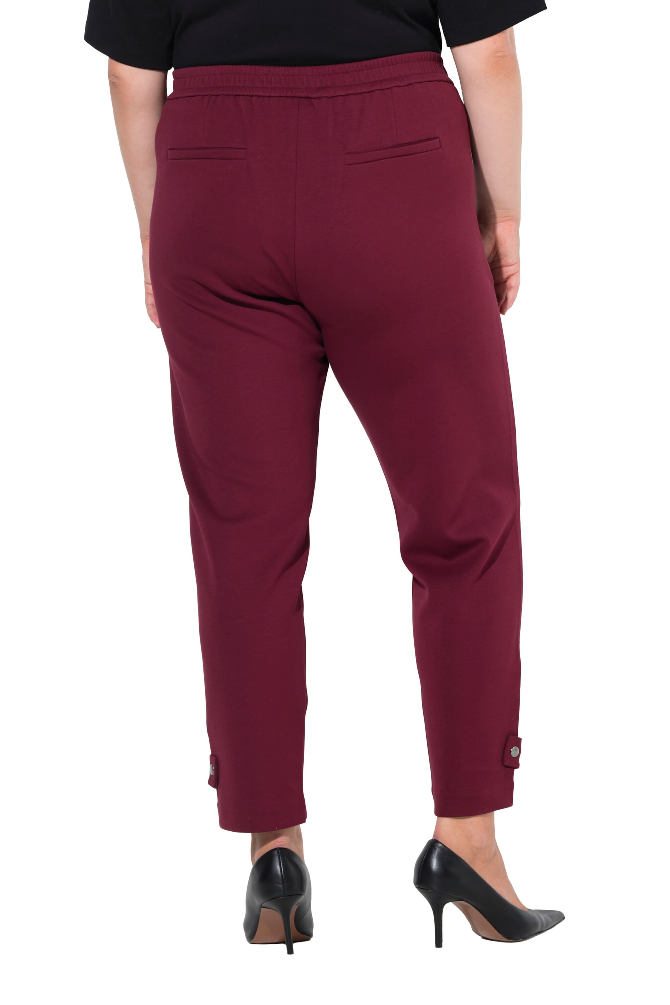 Ulla Popken Tapered Broek in Rood