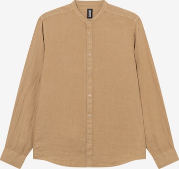 Coupe regular Chemise 'Coreana' BOMBOOGIE en marron : devant