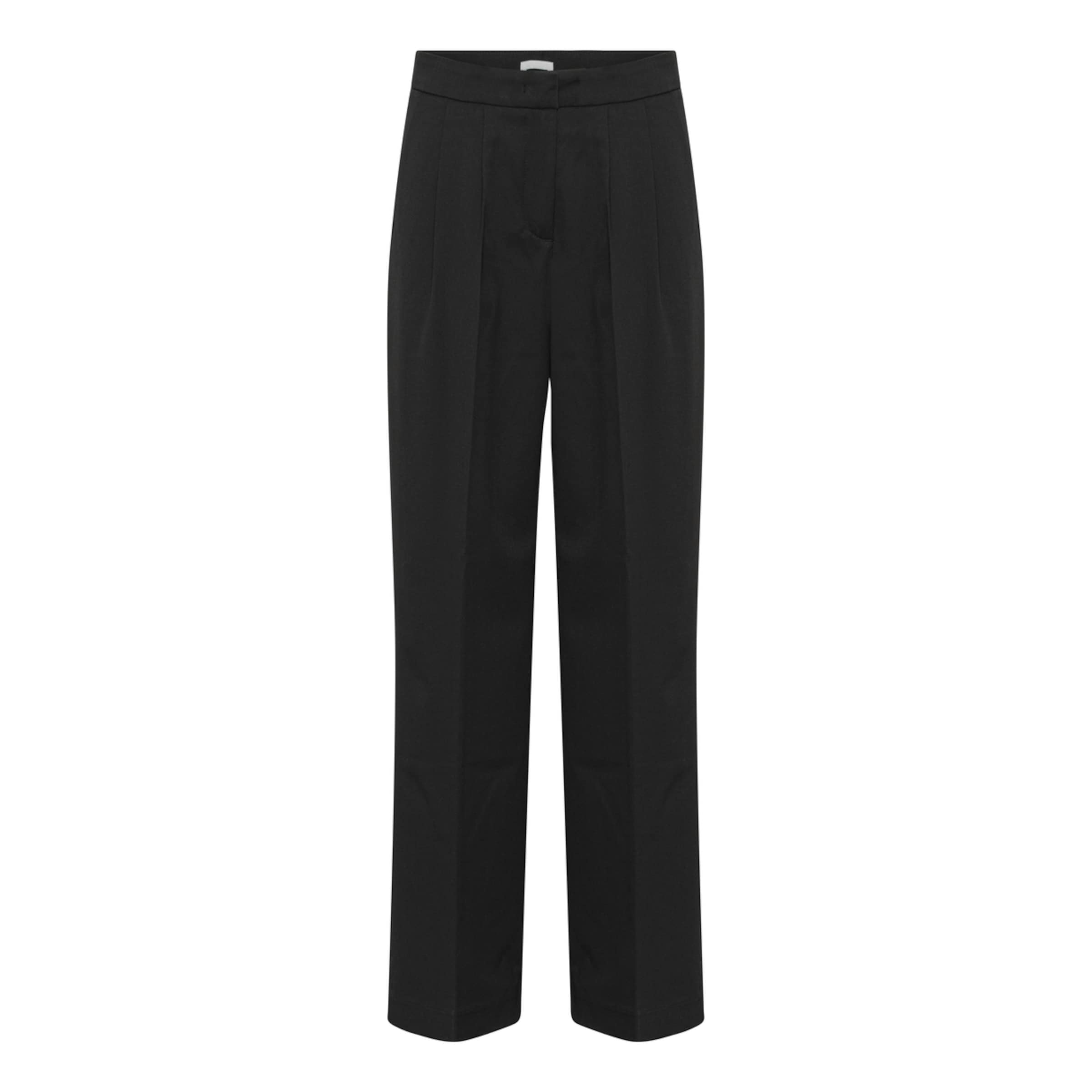 2NDDAY Wide leg Pleated Pants 'Mille' in Black: front