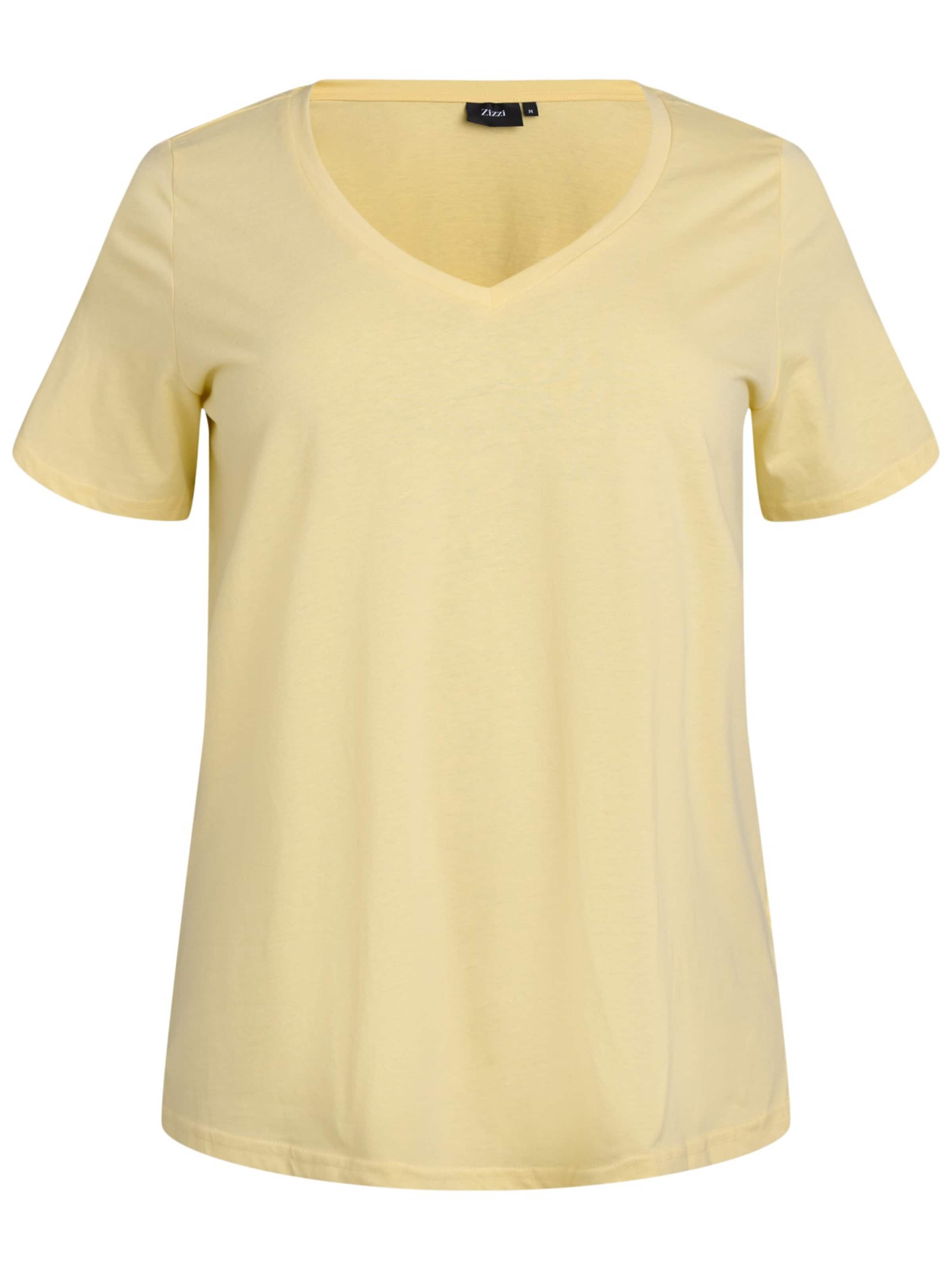 T-shirt 'Mkatja' Zizzi en jaune : devant