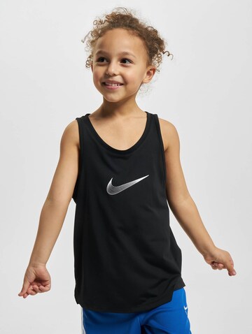 NIKE Sporttop 'Trophy' in Zwart: voorkant