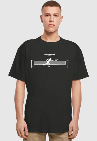 T-Shirt 'Tennis Round 1' Merchcode en noir : devant