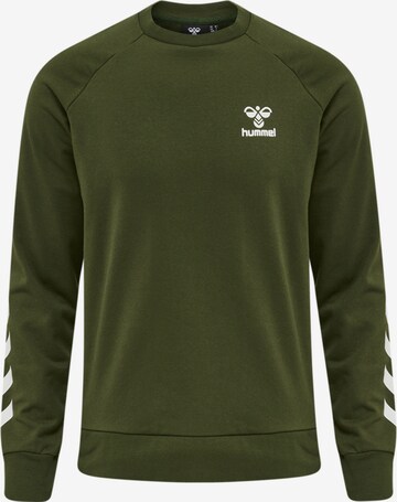 Hummel Sportsweatshirt in Groen: voorkant