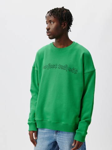 ABOUT YOU x Kingsley Coman Sweatshirt 'Jakob' in Grün: predná strana