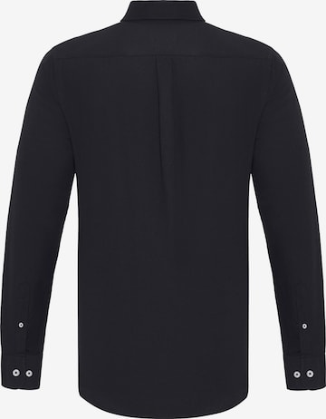 DENIM CULTURE Regular fit Button Up Shirt 'CURTIS' in Black