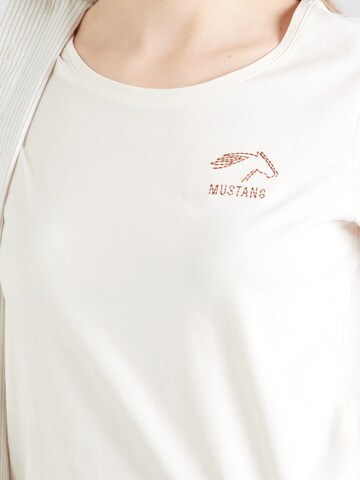MUSTANG T-Shirt 'Alma' in Weiß