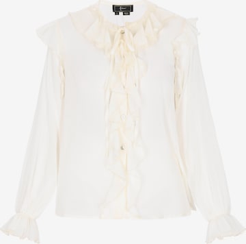 faina - Blusa en blanco: frente