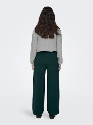 JDY Wide leg Παντελόνι πλισέ 'JDYGEGGO' σε πράσινο