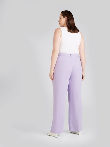 CITA MAASS co-created by ABOUT YOU Wide leg Pleated Pants 'Francesca' in Purple