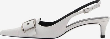 MANGO Slingback Pumps 'Talo YNG' in White: front