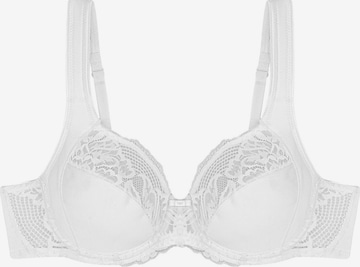TRIUMPH Bügel-BH ' Modern Lace+Cotton ' in Weiß: Vorderseite