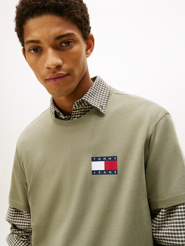 Tommy Jeans Koszulka 'ESSENTIAL' w kolorze zielony